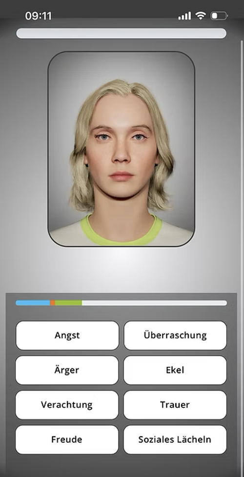So sieht der Mimikresonanz Test aus